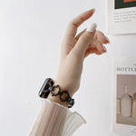 O型鏈條金屬替換錶帶，適用於 Apple Watch Series，7 41mm/6&SE&5&4 40mm/3&2&1 38mm，7 45mm/6&SE&5&4 44mm/3&2&1 42mm