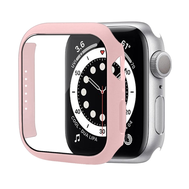 防震PC保護殼附鋼化玻璃膜，適用於Apple Watch Series 9 / 8 / 7 41mm，適用於Apple Watch Series 9 / 8 / 7 45mm，適用於Apple Watch Series 8 / 7 41mm
