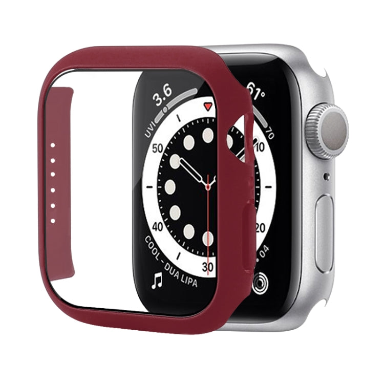 防震PC保護殼附鋼化玻璃膜，適用於Apple Watch Series 9 / 8 / 7 41mm，適用於Apple Watch Series 9 / 8 / 7 45mm，適用於Apple Watch Series 8 / 7 41mm