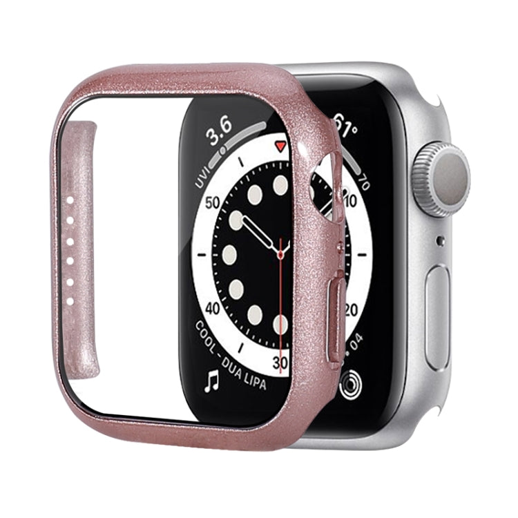 防震PC保護殼附鋼化玻璃膜，適用於Apple Watch Series 9 / 8 / 7 41mm，適用於Apple Watch Series 9 / 8 / 7 45mm，適用於Apple Watch Series 8 / 7 41mm