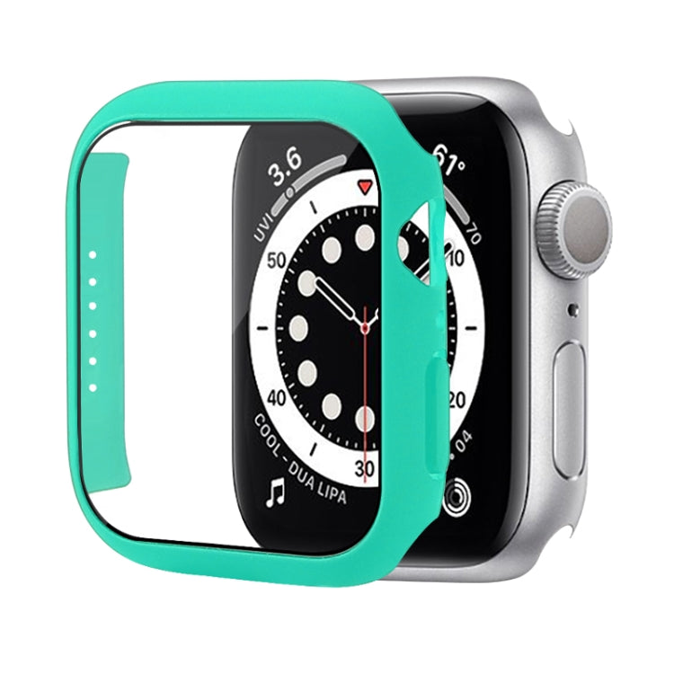 防震PC保護殼附鋼化玻璃膜，適用於Apple Watch Series 9 / 8 / 7 41mm，適用於Apple Watch Series 9 / 8 / 7 45mm，適用於Apple Watch Series 8 / 7 41mm