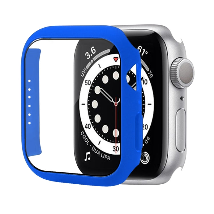 防震PC保護殼附鋼化玻璃膜，適用於Apple Watch Series 9 / 8 / 7 41mm，適用於Apple Watch Series 9 / 8 / 7 45mm，適用於Apple Watch Series 8 / 7 41mm