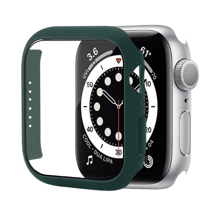 防震PC保護殼附鋼化玻璃膜，適用於Apple Watch Series 9 / 8 / 7 41mm，適用於Apple Watch Series 9 / 8 / 7 45mm，適用於Apple Watch Series 8 / 7 41mm
