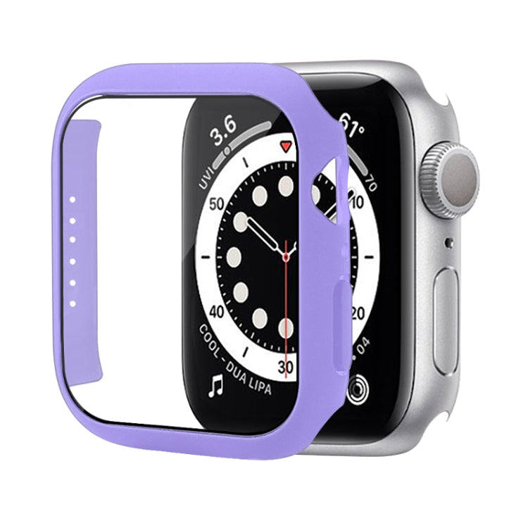防震PC保護殼附鋼化玻璃膜，適用於Apple Watch Series 9 / 8 / 7 41mm，適用於Apple Watch Series 9 / 8 / 7 45mm，適用於Apple Watch Series 8 / 7 41mm