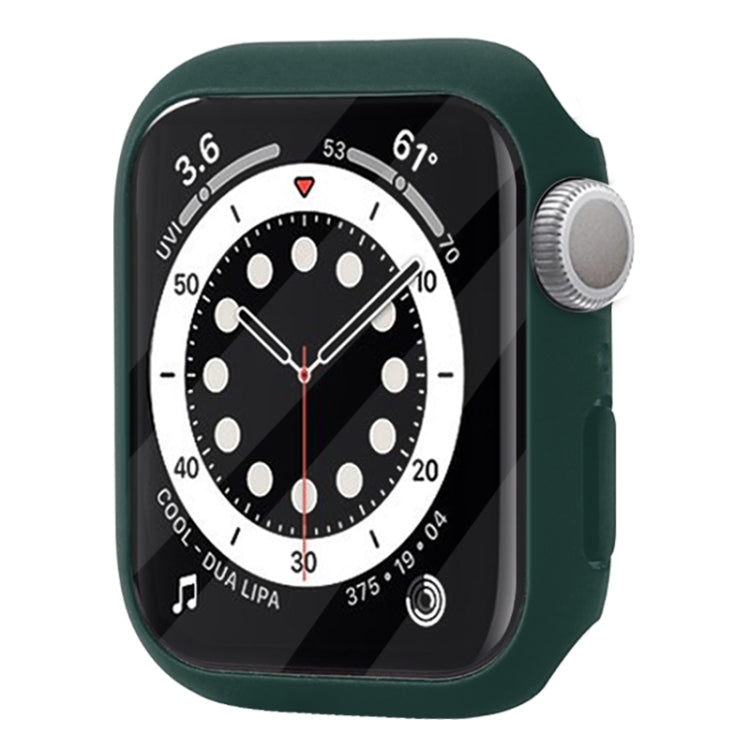 防震PC保護殼附鋼化玻璃膜，適用於Apple Watch Series 9 / 8 / 7 41mm，適用於Apple Watch Series 9 / 8 / 7 45mm，適用於Apple Watch Series 8 / 7 41mm