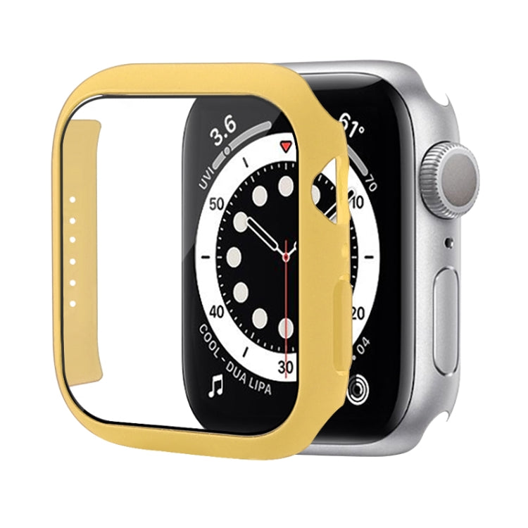防震PC保護殼附鋼化玻璃膜，適用於Apple Watch Series 9 / 8 / 7 41mm，適用於Apple Watch Series 9 / 8 / 7 45mm，適用於Apple Watch Series 8 / 7 41mm