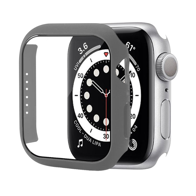 防震PC保護殼附鋼化玻璃膜，適用於Apple Watch Series 9 / 8 / 7 41mm，適用於Apple Watch Series 9 / 8 / 7 45mm，適用於Apple Watch Series 8 / 7 41mm