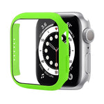 防震PC保護殼附鋼化玻璃膜，適用於Apple Watch Series 9 / 8 / 7 41mm，適用於Apple Watch Series 9 / 8 / 7 45mm，適用於Apple Watch Series 8 / 7 41mm