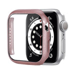 防震PC保護殼附鋼化玻璃膜，適用於Apple Watch Series 9 / 8 / 7 41mm，適用於Apple Watch Series 9 / 8 / 7 45mm，適用於Apple Watch Series 8 / 7 41mm