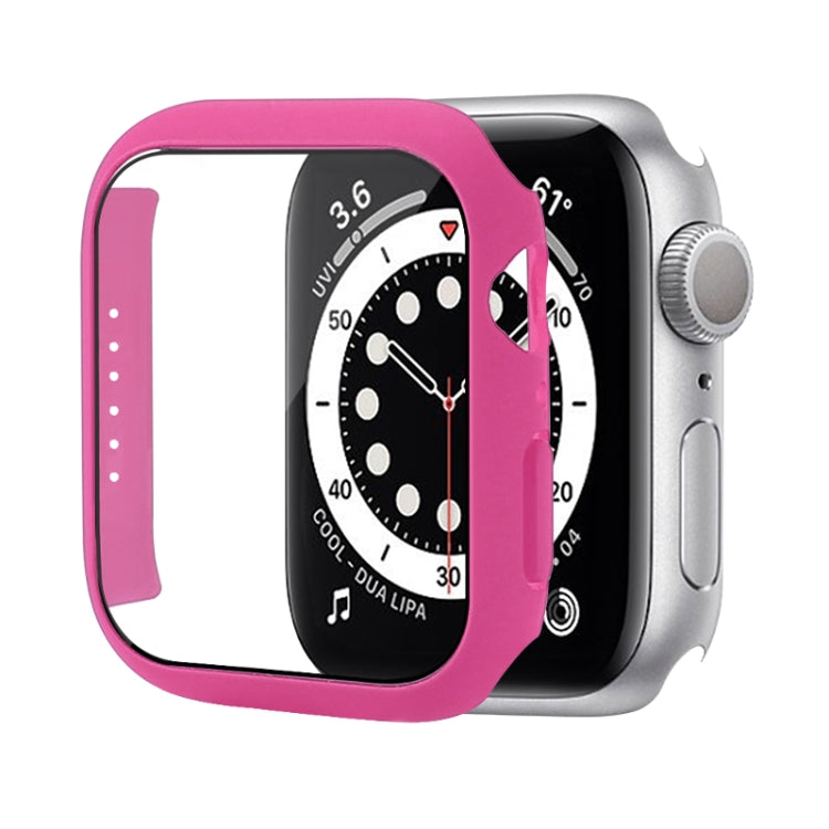 防震PC保護殼附鋼化玻璃膜，適用於Apple Watch Series 9 / 8 / 7 41mm，適用於Apple Watch Series 9 / 8 / 7 45mm，適用於Apple Watch Series 8 / 7 41mm