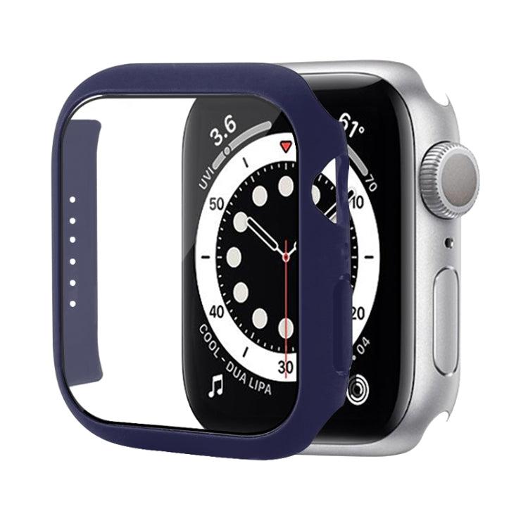 防震PC保護殼附鋼化玻璃膜，適用於Apple Watch Series 9 / 8 / 7 41mm，適用於Apple Watch Series 9 / 8 / 7 45mm，適用於Apple Watch Series 8 / 7 41mm