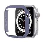 防震PC保護殼附鋼化玻璃膜，適用於Apple Watch Series 9 / 8 / 7 41mm，適用於Apple Watch Series 9 / 8 / 7 45mm，適用於Apple Watch Series 8 / 7 41mm