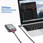 100W USB-C / Type-C 直角公對USB-C / Type-C 公全功能數據線，附E標，0.5米、1米、1.5米