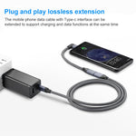 100W USB-C / Type-C 直角公對USB-C / Type-C 母全功能數據延長線，0.2米、0.5米、1米、1.5米