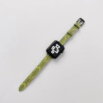 小巧修身民族風皮革替換腕帶錶帶，適用於 Apple Watch Series，7 41mm / 6&SE&5&4 40mm / 3&2&1 38mm，7 45mm / 6&SE&5&4 44mm / 3&2&1 42mm