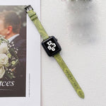 小巧修身民族風皮革替換腕帶錶帶，適用於 Apple Watch Series，7 41mm / 6&SE&5&4 40mm / 3&2&1 38mm，7 45mm / 6&SE&5&4 44mm / 3&2&1 42mm