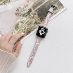 小巧修身民族風皮革替換腕帶錶帶，適用於 Apple Watch Series，7 41mm / 6&SE&5&4 40mm / 3&2&1 38mm，7 45mm / 6&SE&5&4 44mm / 3&2&1 42mm