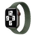 小腰圍單環尼龍編織替換錶帶，適用於 Apple Watch Series，XS 130mm，XS 135mm，7 41mm / 6&SE&5&4 40mm / 3&2&1 38mm