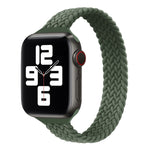 小腰圍單環尼龍編織替換錶帶，適用於 Apple Watch Series，XS 130mm，XS 135mm，7 41mm / 6&SE&5&4 40mm / 3&2&1 38mm