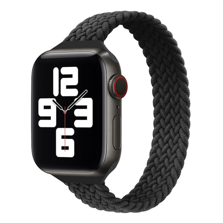 小腰圍單環尼龍編織替換錶帶，適用於 Apple Watch Series，XS 130mm，XS 135mm，7 41mm / 6&SE&5&4 40mm / 3&2&1 38mm