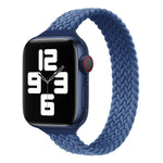 小腰圍單環尼龍編織替換錶帶，適用於 Apple Watch Series，XS 130mm，XS 135mm，7 41mm / 6&SE&5&4 40mm / 3&2&1 38mm