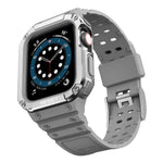 矽膠一體成型替換錶帶，適用於 Apple Watch Series，適用於 Apple Watch Series 9&8&7 45mm / SE&6&5&4 44mm / 3&2&1 42mm