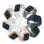 矽膠一體成型替換錶帶，適用於 Apple Watch Series，適用於 Apple Watch Series 9&8&7 45mm / SE&6&5&4 44mm / 3&2&1 42mm