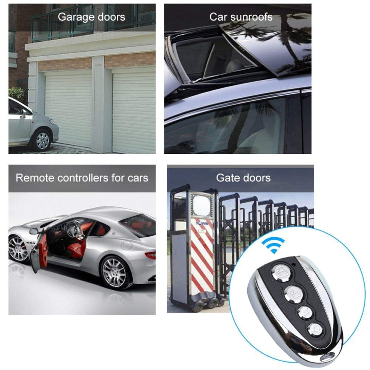 K18 通用 U 形複製電動捲簾門門禁車庫遙控器，315MHz，433MHz