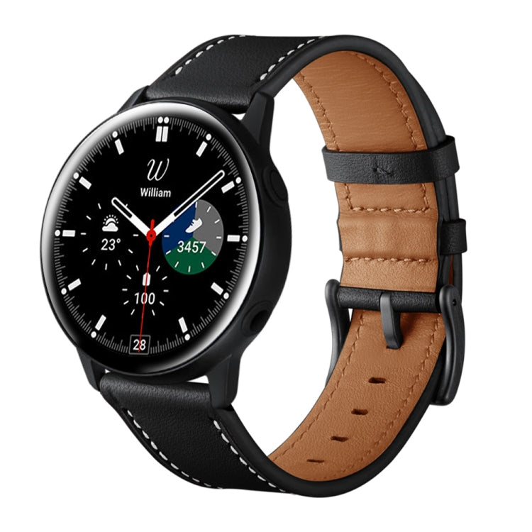 皮革替換錶帶，適用於Samsung Galaxy Watch 3 41mm，適用於Samsung Galaxy Watch 3 45mm，適用於Samsung Galaxy Watch 42mm，適用於Samsung Galaxy Watch 46mm