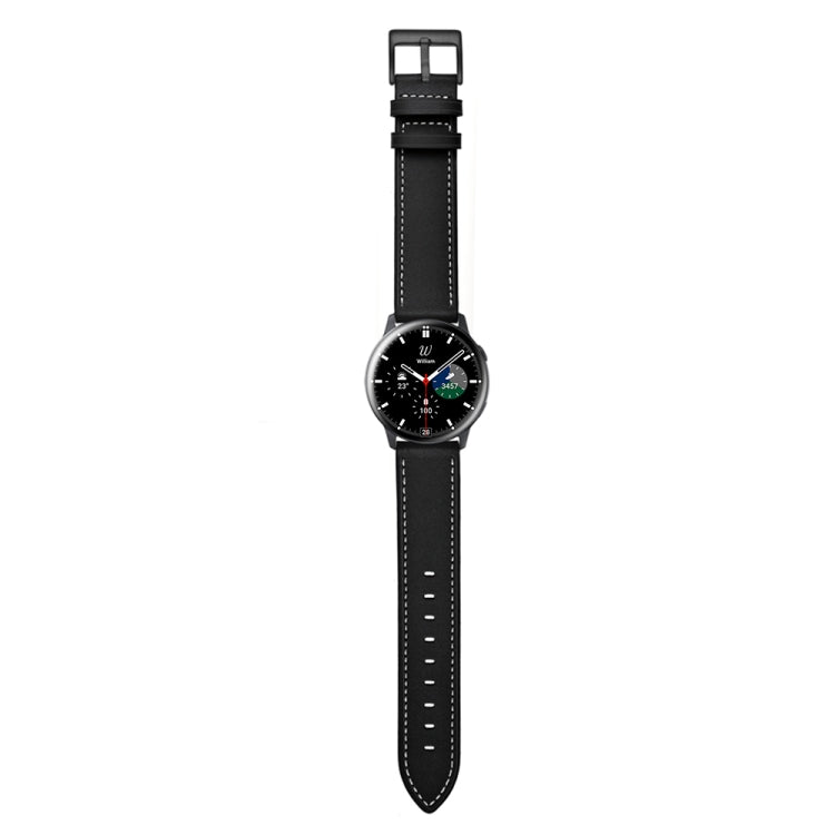皮革替換錶帶，適用於Samsung Galaxy Watch 3 41mm，適用於Samsung Galaxy Watch 3 45mm，適用於Samsung Galaxy Watch 42mm，適用於Samsung Galaxy Watch 46mm
