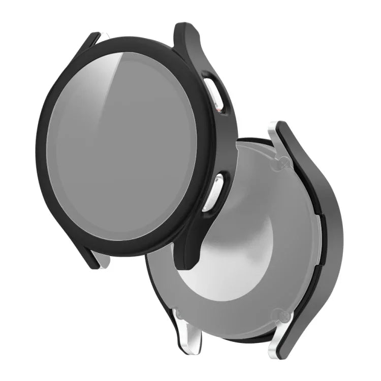 霧面 PC + 強化玻璃膜一體成型保護殼，適用於 Samsung Galaxy Watch4 40mm、Samsung Galaxy Watch4 44mm