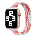 小手腕單圈尼龍編織替換錶帶，適用於 Apple Watch Series 7 41mm / 6&SE&5&4 40mm / 3&2&1 38mm，S 135mm，M 145mm，L 155mm