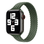 小手腕單圈尼龍編織替換錶帶，適用於 Apple Watch Series 7 45mm / 6&SE&5&4 44mm / 3&2&1 42mm，S 145mm，M 155mm，L 165mm