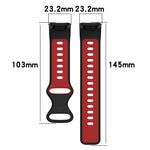Two-color Silicone Replacement Strap Watchband, For Fitbit Charge 5