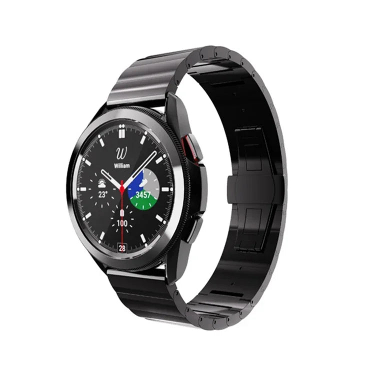 鋼製替換錶帶，適用於 Samsung Galaxy Watch4 Classic 42mm/46mm