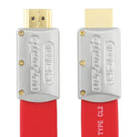 ULT-unite 4K 超高清鍍金 HDMI 對 HDMI 扁平線，1米、1.5米、2米、3米、5米、6米、8米、10米、12米、15米、16米、17米、18米、20米