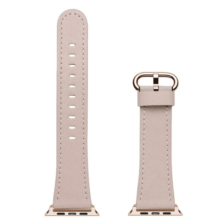 經典扣皮革替換錶帶，適用於 Apple Watch Series，7 41mm / 6&SE&5&4 40mm / 3&2&1 38mm，7 45mm / 6&SE&5&4 44mm / 3&2&1 42mm