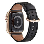 經典扣皮革替換錶帶，適用於 Apple Watch Series，7 41mm / 6&SE&5&4 40mm / 3&2&1 38mm，7 45mm / 6&SE&5&4 44mm / 3&2&1 42mm