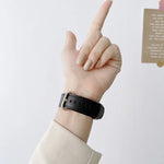 經典扣皮革替換錶帶，適用於 Apple Watch Series，7 41mm / 6&SE&5&4 40mm / 3&2&1 38mm，7 45mm / 6&SE&5&4 44mm / 3&2&1 42mm