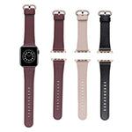 經典扣皮革替換錶帶，適用於 Apple Watch Series，7 41mm / 6&SE&5&4 40mm / 3&2&1 38mm，7 45mm / 6&SE&5&4 44mm / 3&2&1 42mm