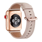 經典扣皮革替換錶帶，適用於 Apple Watch Series，7 41mm / 6&SE&5&4 40mm / 3&2&1 38mm，7 45mm / 6&SE&5&4 44mm / 3&2&1 42mm