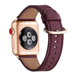 經典扣皮革替換錶帶，適用於 Apple Watch Series，7 41mm / 6&SE&5&4 40mm / 3&2&1 38mm，7 45mm / 6&SE&5&4 44mm / 3&2&1 42mm