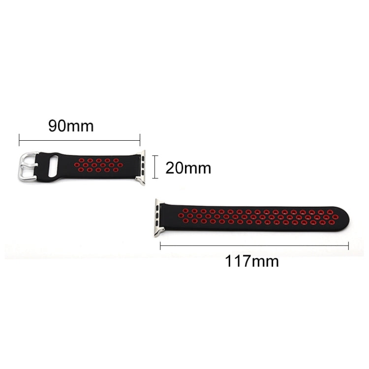 矽膠替換錶帶，適用於 Apple Watch Series 7 41mm / 6&SE&5&4 40mm / 3&2&1 38mm，7 45mm / 6&SE&5&4 44mm / 3&2&1 42mm