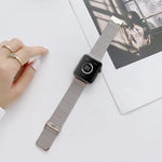 V 形扣直鋼替換錶帶，適用於 Apple Watch Series，7 41mm / 6&SE&5&4 40mm / 3&2&1 38mm，7 45mm / 6&SE&5&4 44mm / 3&2&1 42mm