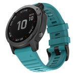 For Garmin Fenix 6 22mm Silicone Smart Watch Replacement Strap Wristband