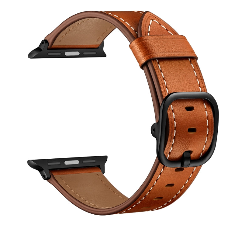 皮革替換錶帶，適用於Apple Watch Series 7 41mm / 6&SE&5&4 40mm / 3&2&1 38mm，7 45mm / 6&SE&5&4 44mm / 3&2&1 42mm