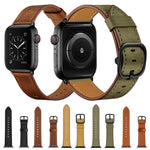 皮革替換錶帶，適用於Apple Watch Series 7 41mm / 6&SE&5&4 40mm / 3&2&1 38mm，7 45mm / 6&SE&5&4 44mm / 3&2&1 42mm