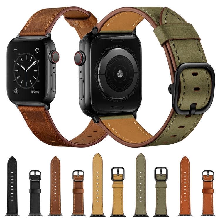 皮革替換錶帶，適用於Apple Watch Series 7 41mm / 6&SE&5&4 40mm / 3&2&1 38mm，7 45mm / 6&SE&5&4 44mm / 3&2&1 42mm