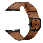 皮革替換錶帶，適用於Apple Watch Series 7 41mm / 6&SE&5&4 40mm / 3&2&1 38mm，7 45mm / 6&SE&5&4 44mm / 3&2&1 42mm