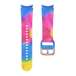 For Samsung Galaxy Watch4 / Watch4 Classic Silicone Printing Replacement Strap Watchband, Tie Dye, Rainbow, Color Skull, Grey Flowers, Sunflower, Cat Paw, Candy
